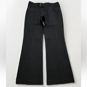 BANANA REPUBLIC Martin Fit Pants - 10 SHORT Black Stretch Bootcut